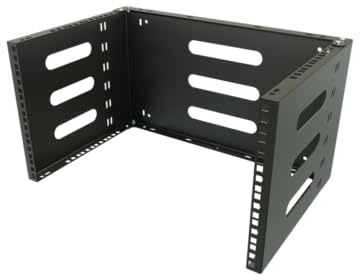 Stalflex väggfäste nätverksskåp 19 tum 6U/4U 330 mm – serverrack tillverkad av stål – dator- och serverställ – kompatibel med racknätverksenheter