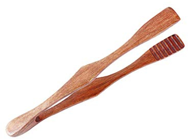 Pince de Cuisine en Bois avec Grille-Pain idéale pour Les Fruits grillés Pain et cornichons Finition exquisemode