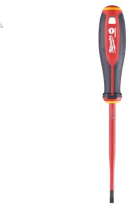 Milwaukee 1.0mm x 5.5mm x 125mm Tri-Lobe VDE Slotted Slim Screwdriver
