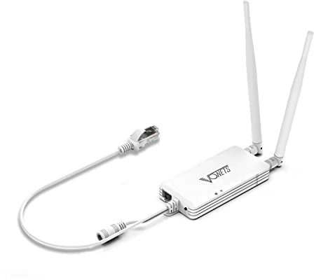 Vonets VAP11S-232 - Mini repetidor de 2,4 GHz, router Wi-Fi, servidor serial con 2 antenas externas, puente inalámbrico del mejor socio para balanzas electrónicas, PLC
