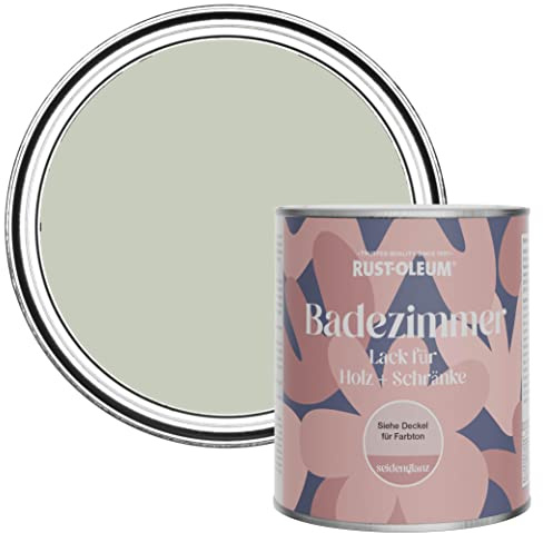 Rust-Oleum Green Moisture Resistant Bathroom Wood and Cabinet Paint in Satin Finish - Aloe 750ml