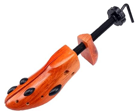 AioTio Scarpe Allarga Espansore Scarpe Legno Regolabile Scarpe Operazione Facile Allunga per Uomo e Donna Allarga Forma Scarpe-L(42-46 EU)