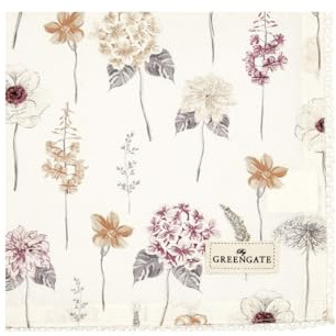 GreenGate Lillith Stoffserviette Weiss 40x40 cm