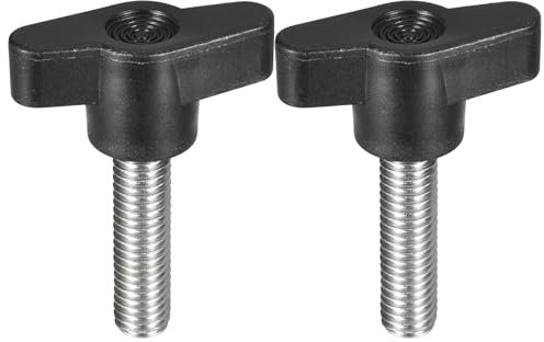 QUARKZMAN 2 Stück Klemmschraubenknopf, M8 x 30mm 304 Edelstahl T-förmige Daumenschrauben Griff für schnellen Austausch des Handfestziehknopfs