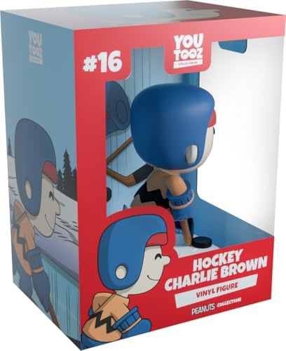 Youtooz Peanuts Hockey Charlie Brown 3.6 Inch Vinyl Figure, Collectible Hockey Charlie Brown from Peanuts Collection