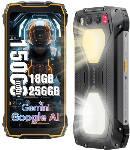 Blackview BV7300 Rugged Smartphone Android 14,18GB+256GB/2TB TF, 15000mAh 45W Fast Charge, 50MP+32MP+20MP Night Vision Camera,6.67 FHD+, 800LM Camp Light Rugged Phone, Face Unlock/NFC Yellow