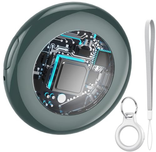 Tukio Air Tracker, Key Finder Works with Find My App (iOS Only), Bluetooth Tracker and Item Locator with Sound, Your Luggage Tracker, Key Tracker, etc. Smart Tag 1-Pack (Olive Green)