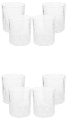 ABOOFAN 2 Juegos Vasos De Whisky Botellas De Agua Vasos Pequeños Para Bebidas Tazas De Café Con Tapas Copas De Vino Cuadradas Copas De Copa Antiguos De Bar De 4 Uds * 2
