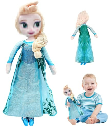 ELSA Puppe, 40CM ELSA Plüschtier, Cartoon Gefüllte Puppen für Kinderpartygeschenke Geburtstag Geschenke