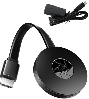 Miracast Wireless HDMI Dongle 4K 2.4G, Wireless WiFi Display Dongle 1080P, HDMI inalámbrico Compatible con Miracast/DLNA/Airplay/Windows/Mac/Android/iOS, Compatible con TV/Monitor/Proyector