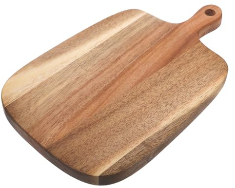 TINEASUR Tabla de Cortar de Madera de Acacia para Quesos y Charcutería, Resistente y Fácil de Limpiar, Adecuado para Cocina en Casa y Restaurante