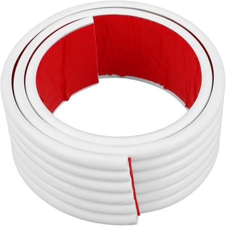 VANZACK Protection Murale de Garage Protection Mur de Garage en PVC Blanc Autocollante 39,4x2,7 Pouces Absorption des Chocs et Véhicule pour Parking