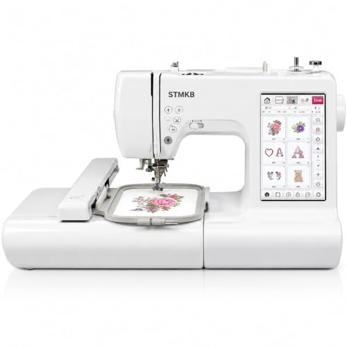 Datoriserad Broderimaskin Med 7-tums Pekskärm, Kombinationsmaskin För Sy- Och Broderi, 207 Stygnmönster Och 178 Inbyggda Designer, Automatisk Nålträdare, Usb-designimport
