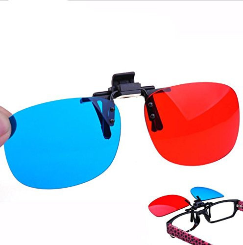 Tutoy Azul Y Rojo Gafas 3D para Cine En Casa Movie Cinema Led Proyector Fácil para Gente De Vidrio