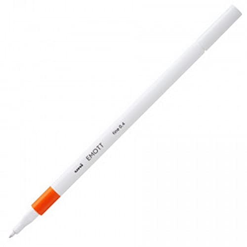 Uni Mitsubishi 94306 Fineliner Emott Strichstärke, 0,4 mm, Orange