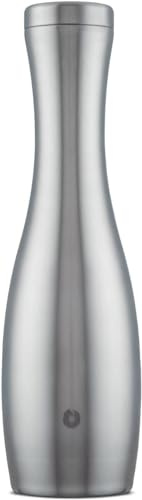 Snowfox Wine Carafe, Insulated Stainless Steel and Non, Slip Silicone base, Stainless Steel 25, Ounce