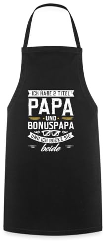Spreadshirt 2 Titel Papa Und Bonus Papa Geschenk Kochschürze