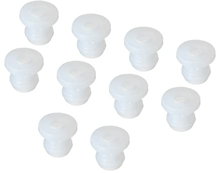 QUARKZMAN 20 Stück Kabeldurchführung Gummi AD 6,5mm x ID 4mm x H 9mm Durchgangstüllen Gummitüllen Kabeltülle Dichtungsring Gummistopfen für Elektrischer Leiter Draht Kabelschutz, Transparent