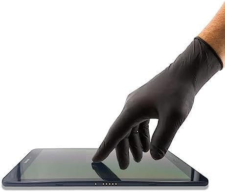 Black Nitrile Disposable Gloves, 100 Count, Latex-Free, Powder-Free Rubber Gloves, Strong and Puncture-Resistant Gloves For Men and Women (Medium, 100)