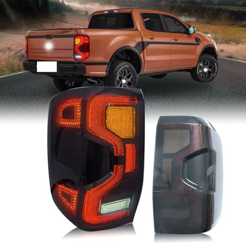 Rücklicht Rückleuchte für Ford Ranger 2023 XL XLS XLT SPORT WILDRAK 2 pcs, Rückleuchten Lampe Montage