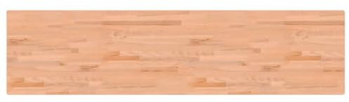 Tischplatte 220x55 cm Schreibtischplatte 25 mm stark, DIY Stabile Bürotischplatte Tischplatte Werkbankplatte Echtholz-Furnier, Perfekt für höhenverstellbare Schreibtische, Braun