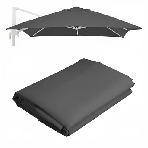 Marvin Telo Ricambio Per Ombrellone Palo Decentrato Giardino Senso 3X3 3X4 Copertura Esterno (Grigio, 3x4)