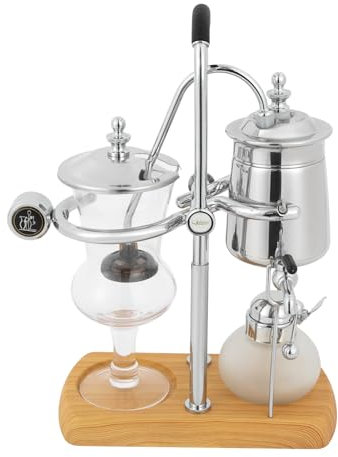 HarBin-Star Syphon Machine à café Cafetière avec siphon Belgique Belgique Family Balance Siphon avec verre doseur et cuillère 23,5 x 12 x 38 cm