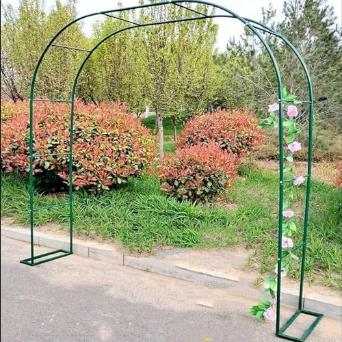 Arc Roses grimpantes, Décoration de Jardin, 120 x 220 cm, 180 x 220 cm, 350 x 220 cm, Pergole de jardin pour toutes sortes de fêtes, fêtes (couleur : vert, taille : L 350 x 220 cm (l x L) : 1,5 x 7