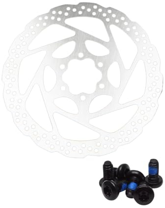 MYGLOAR Disque de Frein pour Freins 6 Trous Disque de frein de vélo 180 mm 6 trous Modèle 2024 Rotor avec 6 Boulons Convient aux VTT, vélos de route, vélos de randonnée (180 mm)