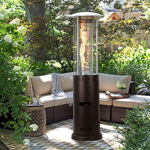 Radiateurs De Terrasse Chauffage De Terrasse, Chauffage Extérieur Avec Protection Contre L'inclinaison, Chauffage Au Gaz Propane 15 KW, Chauffage Rapide For Parapluie Sur Pied For Jardin, Maison Comme