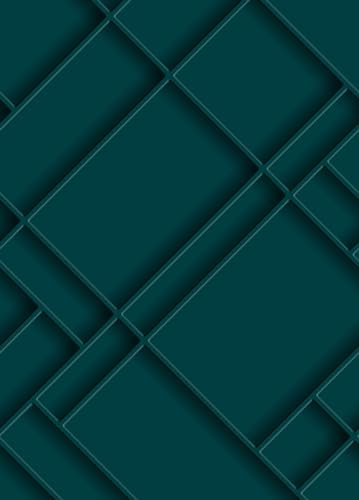 Origin fotomural paneles de pared azul petroleo 200 x 279 cm