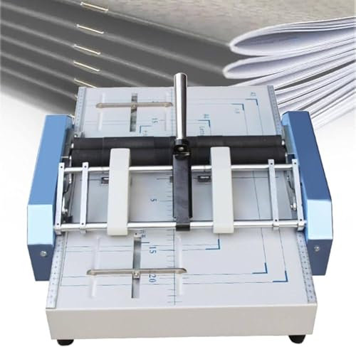 Dfdieratve Agrafeuse éLectrique pour Livres en Papier, Machine de Reliure Automatique à Agrafes Plates A3, Machine de Pliage et de Pliage, Agrafeuse pour Brochures
