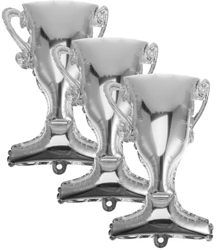 Vaguelly 3st Abschluss Dekoration Ballonpumpe Aufblasbare Trophäe Pastellfarbene Luftballons Heliumtanks Für Ballons Ballongrößenwürfel Sternballons Metallisch Sportballons Aluminiumfolie