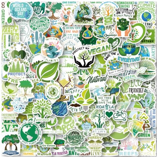 100PCS Protected Nature Stickers, Vinyl Waterproof Decal Stickers, Children's Birthday Gift Themed Party Bag Filling, Water Bottle Suitcase, Skateboard, Suitcase, Guitar