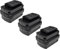 EXTENSILO 3x batteria sostituisce Dewalt DW0241, DW005, DW0242, DW0242-XRP, DW0240, DE0243-XJ per utensile elettrico (3300 mAh, NiMH, 24 V)