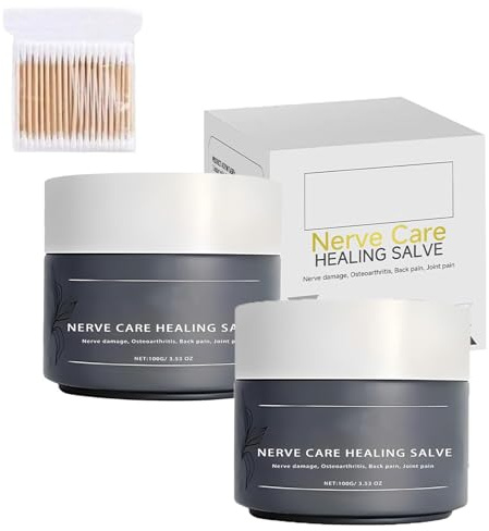 Pommade cicatrisante Elycura Nerve Care, crème professionnelle pour soulager les nerfs, soulagement efficace pour le dos, le cou, les mains, les genoux (2pcs)
