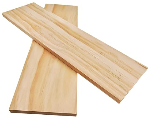 2 piezas de tableros rectangulares de madera sin terminar para manualidades, bloques de madera en blanco de 35x10x1cm para tallar, pintar y quemar