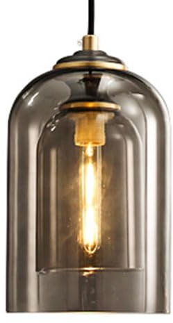 Nordic Industry Style E14 Light Source Single Head Hanging Light, Personalized Glass Pendant Lamp Shade, Bedroom Dining Room Hallway Decoration Light Fixtures