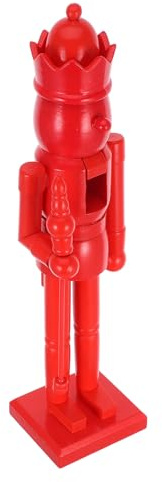 ERINGOGO Schiaccianoci Fai da Te in Legno 38 CM Base Stabile Decorazione Artigianale Natalizia Soldato Non Finito per Ornamento Casa e Ufficio
