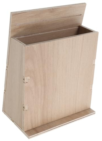 DOITOOL Casa para Murciélagos de Madera Beige Resistente Intemperie Refugio Sola Cámara, Decoración para Jardín y Balcón, Adecuado para Hibernación en Verano E Invierno
