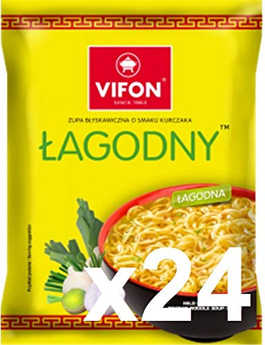 VIFON Chicken Noodles - Bulk Buy Chicken Instant Noodles Multipack of 24 - Suitable for vegetarians - Tasty And Time Saving Vietnamese Snack - 70G (24 Pack)