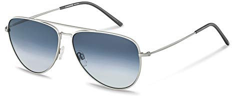 Rodenstock Herren leichte Sonnenbrille im Retro-Look mit Edelstahlgestell