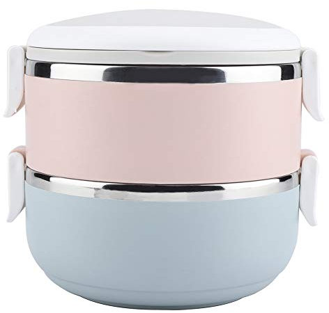 AMONIDA Boîte à bento Thermique, boîte à Lunch Thermique en Acier Inoxydable, Lave-Vaisselle étanche Durable de(1400ml on The Second Floor)