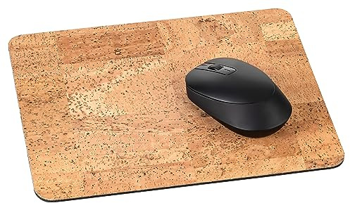 Mousepad Kork | Mauspad aus Naturkork | 26 x 21 cm | Schreibtischunterlage für Büro und Homeoffice | Unterlage für Computermaus | nachhaltiges und ökologisches Design aus Portugal