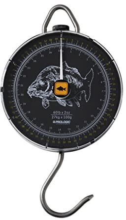 Prologic Specimen Dial Scale 60Lbs/2Oz 27Kg/100G - Angelwaage, Fischwaage, Waage zum Karpfenangeln