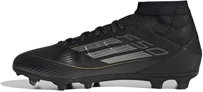 adidas Unisex Adulto F50 League Football Boots FG/MG, CoreBlack/IRONMT/GOLDMET, 42 EU