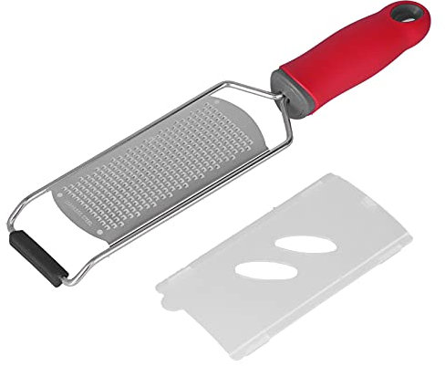 Gavigain Stainless Steel Cheese Grater, Multifunctional Lemon Chocolate Zester With Non Slip Handle for Kitchen (Fine tooth planing model)