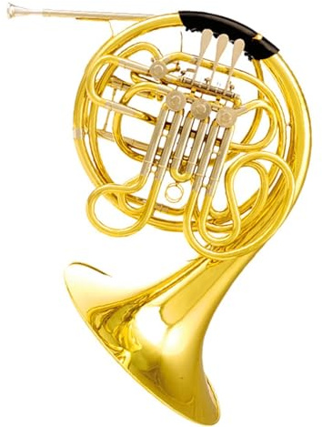 waldhorn instrument Waldhorninstrument Bb/F-Taste Vier-Tasten-Doppelinstrument B Gold