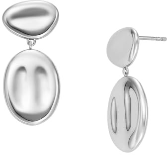 Skagen Damen Edelstahl oder Halbedelstein mit Push-Back-Verschluss Ohrringe