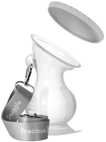 Precious Snuggle Milktor | Breast Milk Collector for Breast Feeding Mums | Milk Catcher with A Lid for Storage Use Daily | Suctioned Base for Surface Grip